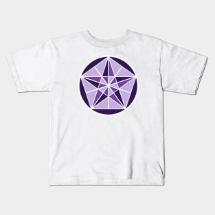 Deep Purple Crystal Star Kids T-Shirt